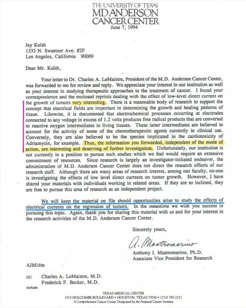 1994-Response-Letter_MD-Anderson-CC-Houston